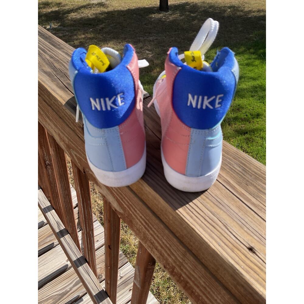 Nike Blazer Mid ‘77 Dance Kids Size 4.5Y Cobalt / Blue Dq6084-402 - Picture 4 of 13